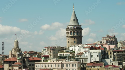 galata tower drone view in Istanbul
