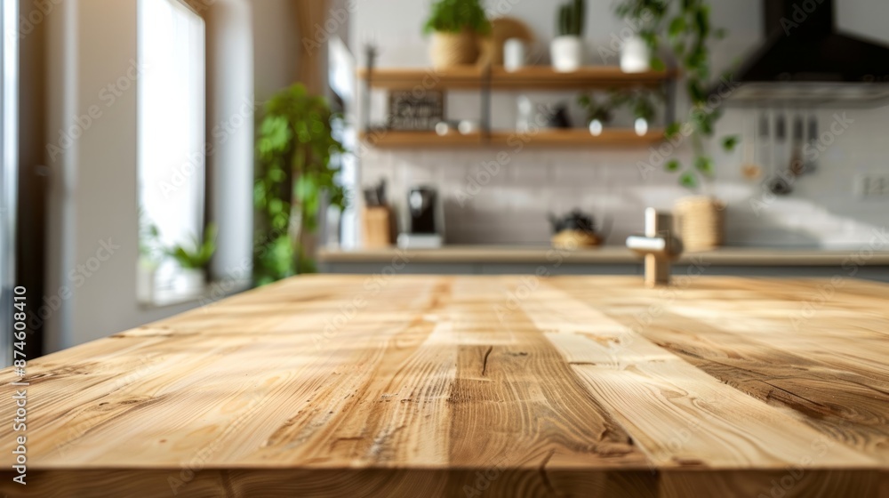 minimalist wooden kitchen island generative ai minimalist wooden kitchen island generative ai