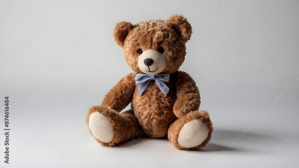 Obraz premium Teddy bear with white background.
