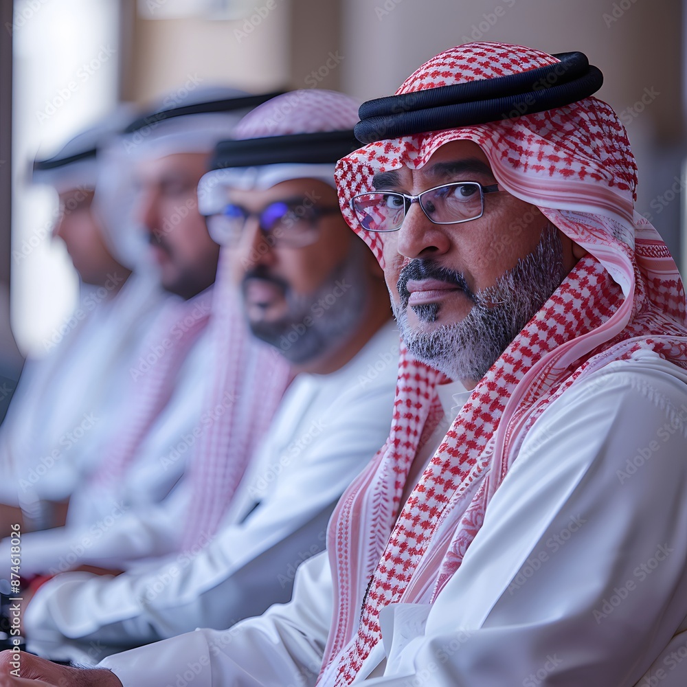 Portrait of a Middle Eastern Man in Traditional Attire Portrait of a Middle Eastern Man in Traditional Attire