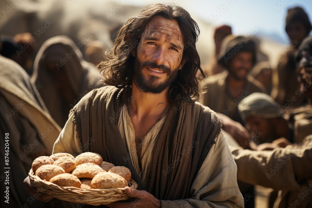 The benevolence of Jesus Christ: providing bread for the poor, a timeless gesture of compassion and empathy, reflecting the teachings of humility and service in christian tradition. The benevolence of Jesus Christ: providing bread for the poor, a timeless gesture of compassion and empathy, reflecting the teachings of humility and service in christian tradition.