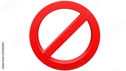 Φωτογραφία ban symbol 3d render isolated,red Forbidden icon 3d render isolated, obstacle sy
