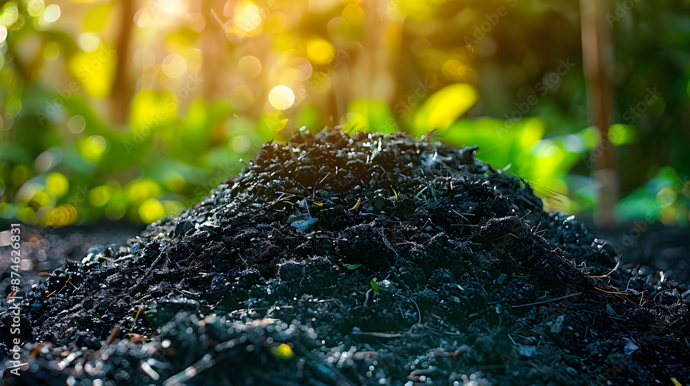Biochar heap in garden improves soil health and boosts agricultural ...