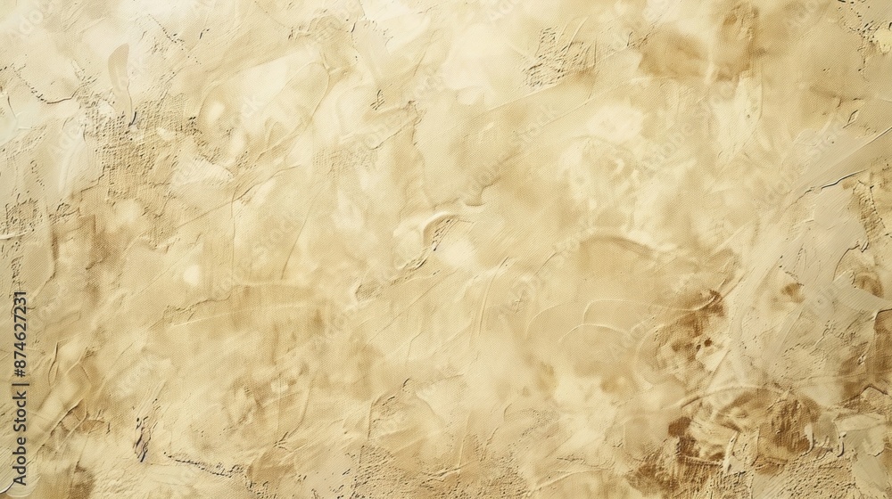 Obraz premium Abstract beige wall or paper with paint splatters background
