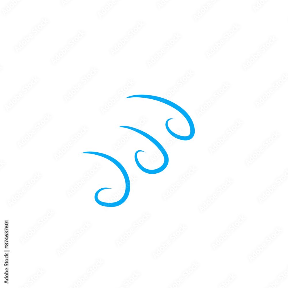 Fototapeta premium wind vector icon