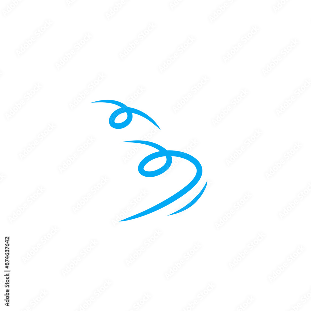 Obraz premium wind vector icon