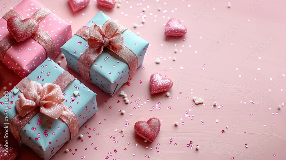 valentines day vertical banner template flat lay top view hearts on pink background gift voucher flyer brochure story on social media.stock photo valentines day vertical banner template flat lay top view hearts on pink background gift voucher flyer brochure story on social media.stock photo