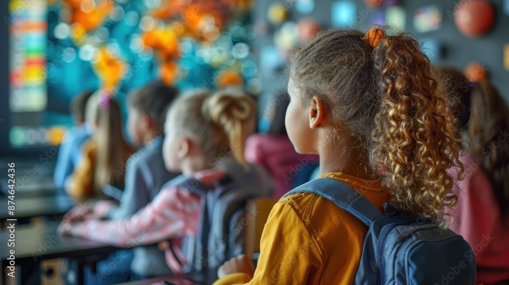 Obraz premium Focused Students in Classroom