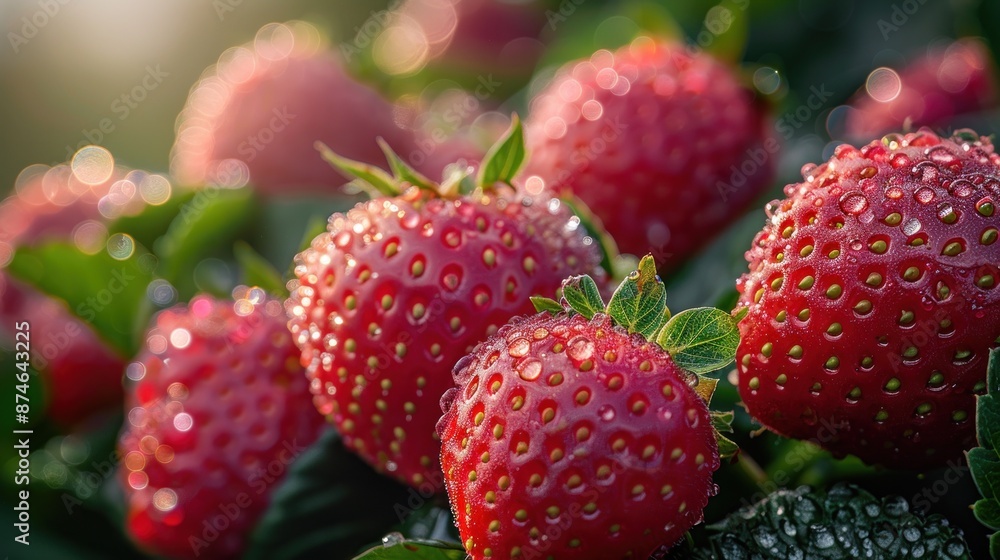 Fresh Red Strawberries Close-Up Fresh Red Strawberries Close-Up
