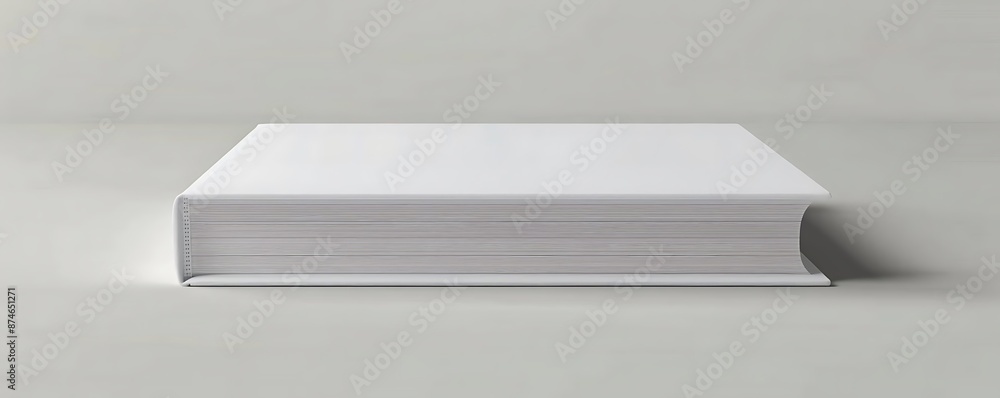 White Book Mockup Illustration White Book Mockup Illustration