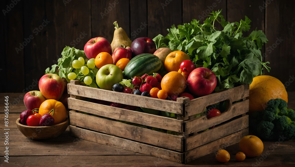 fruits and vegetables in a basket fruits and vegetables in a basket