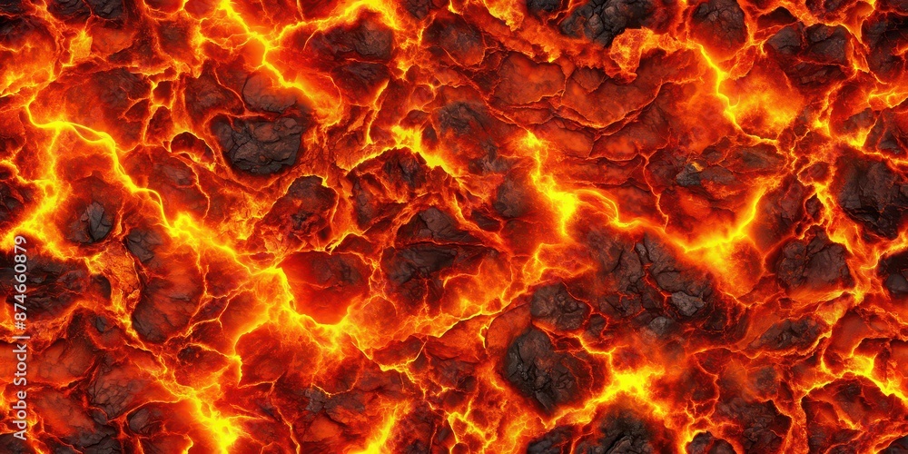 Seamless lava texture perfect for digital backgrounds or design projects, molten, flowing, red, hot, volcanic, magma Seamless lava texture perfect for digital backgrounds or design projects, molten, flowing, red, hot, volcanic, magma