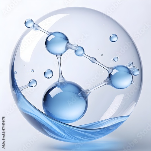 Molecule inside bubble