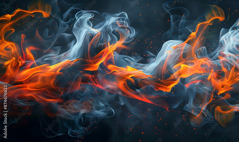 fire spark burn on dark background fire spark burn on dark background