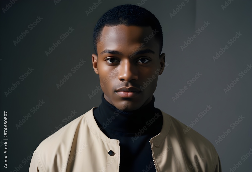 Black man in suit on clean background Black man in suit on clean background