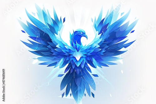 bird illustration phoenix symbol fire design wings nature vector feather eagle abstract flaming tattoo art mythology background