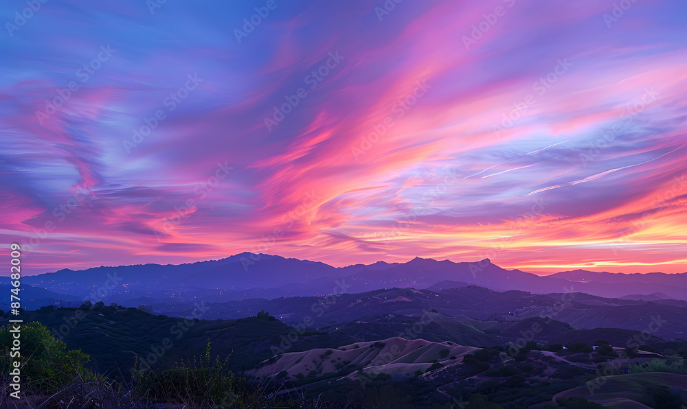 Fototapeta premium the vast sky and beautiful atmosphere