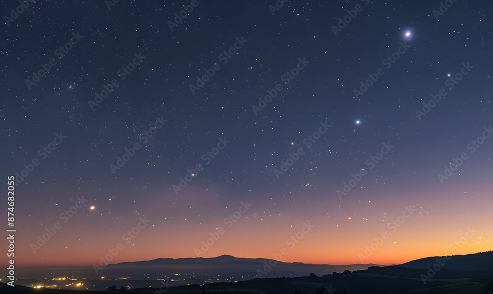 Fototapeta premium the vast sky and beautiful atmosphere