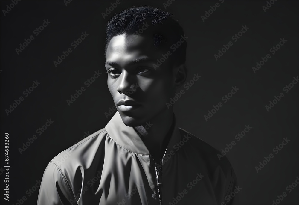 Black man in suit on clean background Black man in suit on clean background