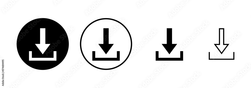 Download icon vector isolated on white background. Downloading vector icon Download icon vector isolated on white background. Downloading vector icon