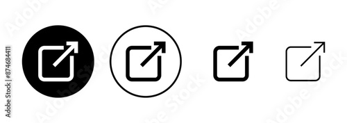 Link icon vector isolated on white background. Link vector icon. External link symbol vector icon. Hyperlink symbol