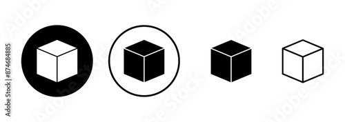 Box icon vector isolated on white background. Cardboard box, packaging open. Box vector icon