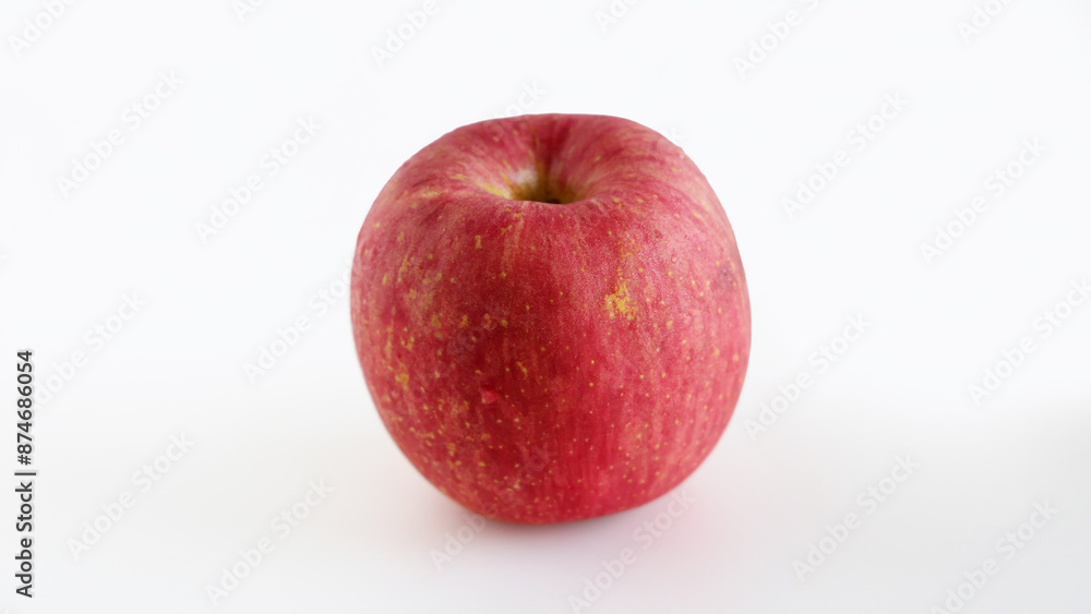 Autumn seasonal fruits:Fuji of a fresh red apple Autumn seasonal fruits:Fuji of a fresh red apple