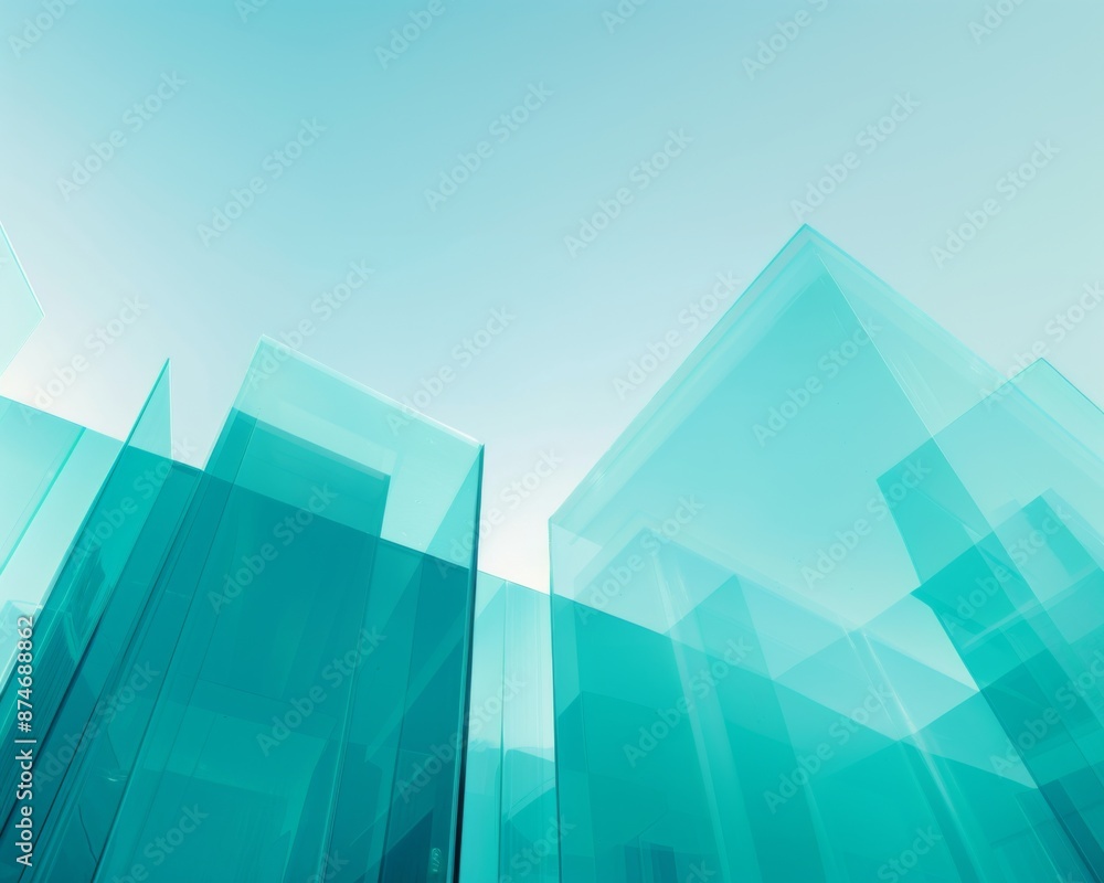 Sky Blue Hue Minimalistic Glass architecture in a Modern Atmosphere, future smart office, business concept, Graphic Resources, Wallpapers, Brochure, Websites, banner design, Advertising, background Sky Blue Hue Minimalistic Glass architecture in a Modern Atmosphere, future smart office, business concept, Graphic Resources, Wallpapers, Brochure, Websites, banner design, Advertising, background