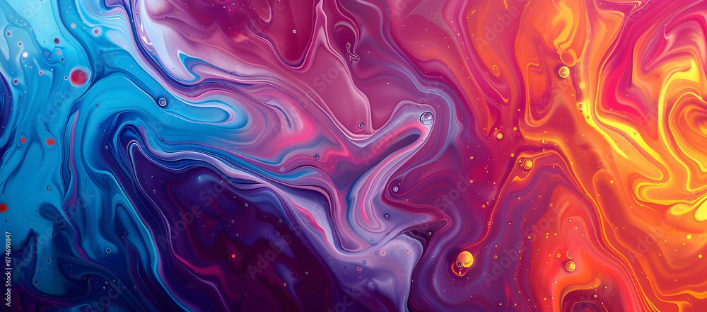 Fluid art background characterized by swirling and intricate patterns. Fluid art background characterized by swirling and intricate patterns.