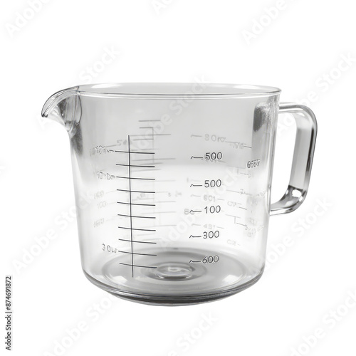 Measuring cup isolate on transparent png.