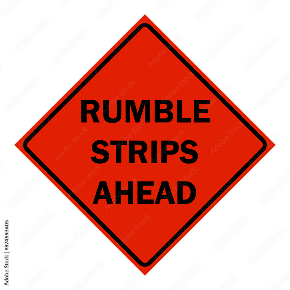 Construction Signs - Rumble Strips Ahead sign Construction Signs - Rumble Strips Ahead sign