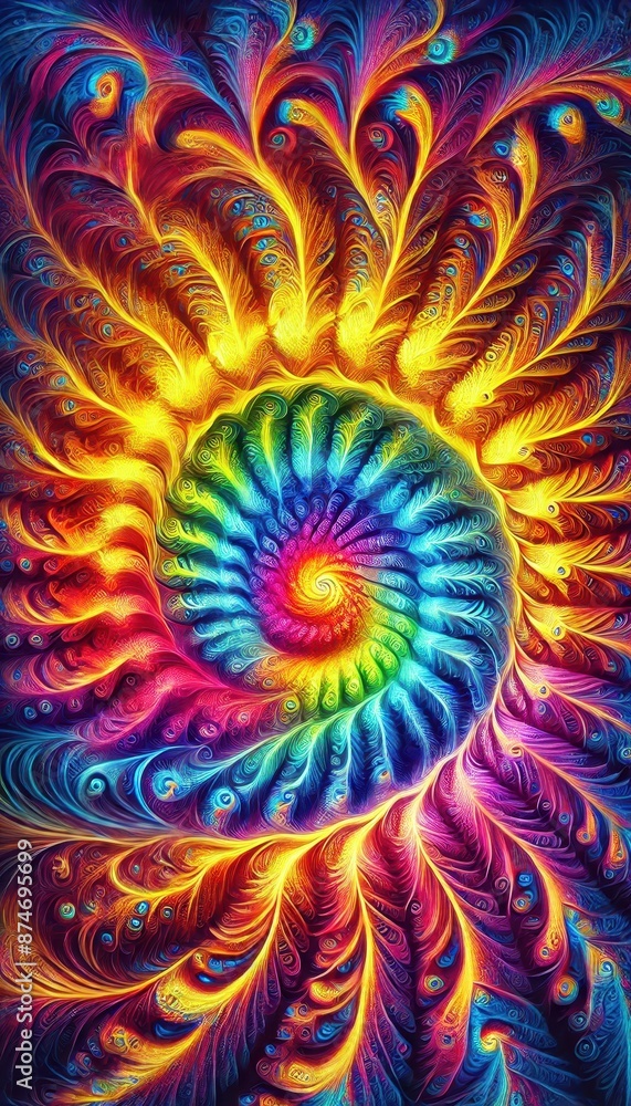 Abstract Colorful Spiral Abstract Colorful Spiral