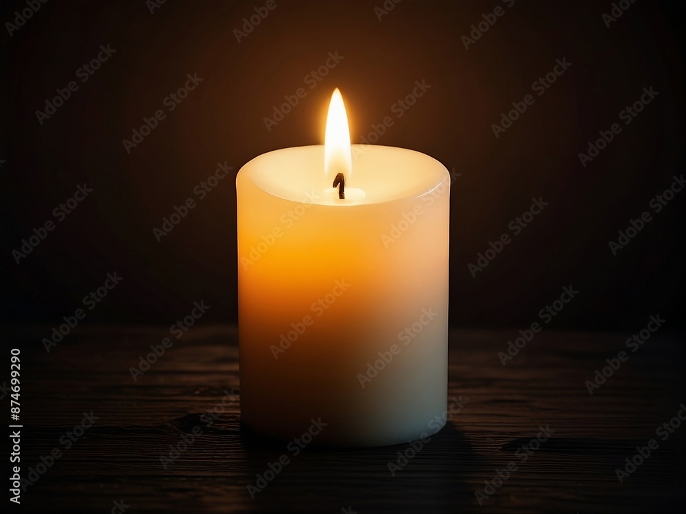 A stunning visual of a lone candle, its gentle glow illuminating the darkness and creating a serene atmosphere.
A stunning visual of a lone candle, its gentle glow illuminating the darkness and creating a serene atmosphere.