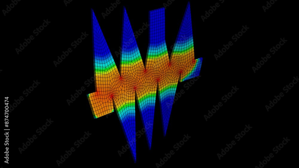 Mechanic simulation engineering - Stress and breakpoint analysis of zigzag under force and moment conditions Mechanic simulation engineering - Stress and breakpoint analysis of zigzag under force and moment conditions