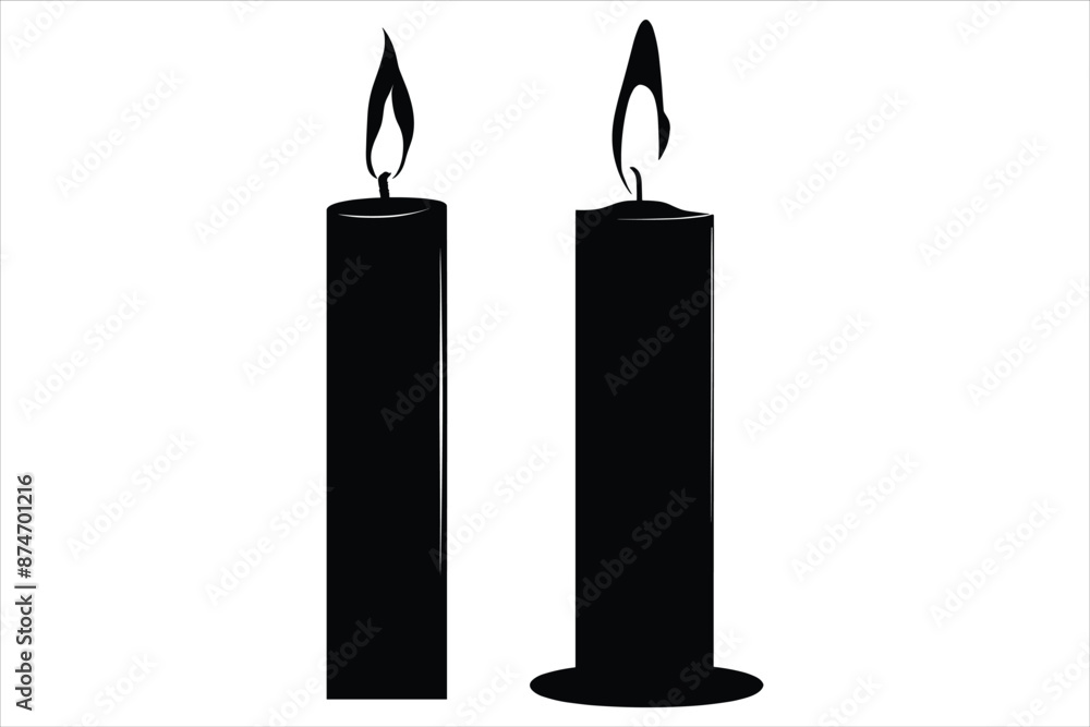 Candle Silhouette Bundle Candle Silhouette Bundle