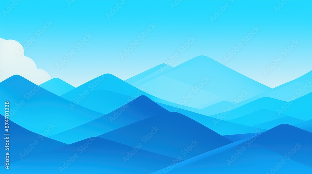 serene blue mountain landscape serene blue mountain landscape