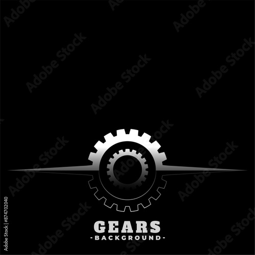 rack and pinion metallic gearwheel dark background