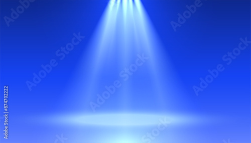 glowing studio spotlight illumination background for cinema or theater show
