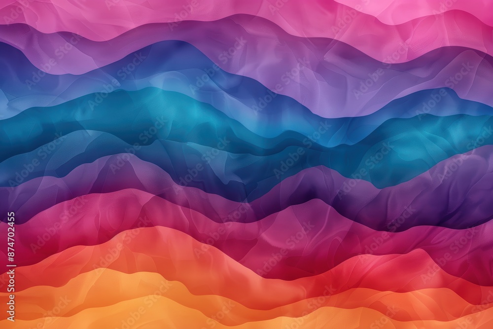 Colorful abstract mountain landscape Colorful abstract mountain landscape