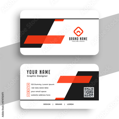 modern style company visiting card template for business promo