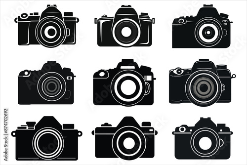 Wallpaper Mural Camera Silhouette Vector Bundle Torontodigital.ca