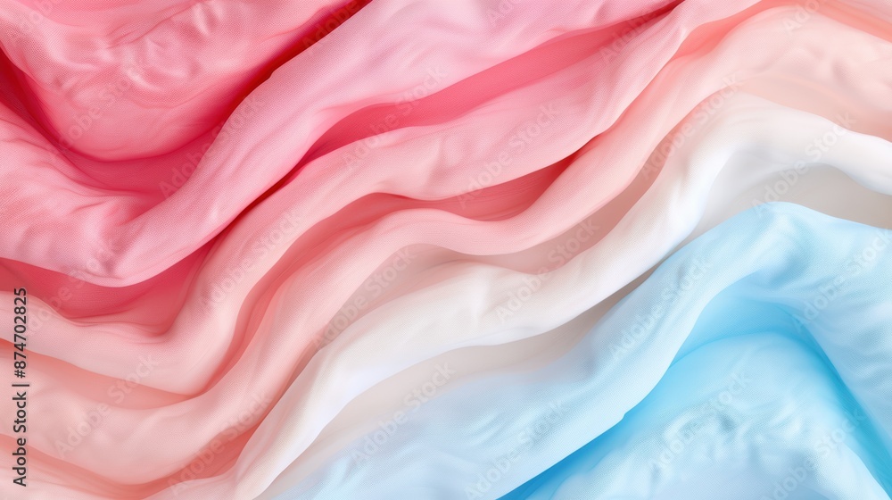 Obraz premium Soft pink and blue fabric texture background