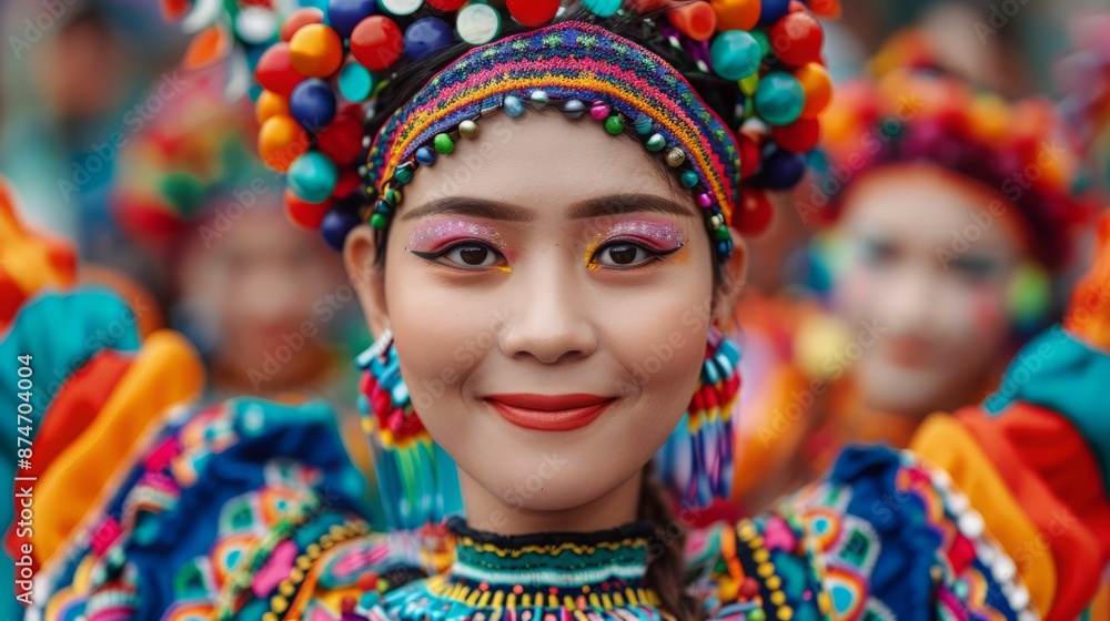 Portrait of a Woman in Traditional Costume. Portrait of a Woman in Traditional Costume.