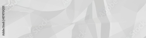 White crumpled Paper texture background. Clean empty white wrinkled paper background. Vector illustration.