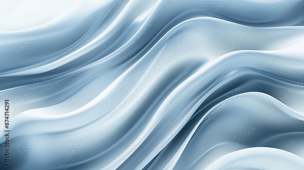 Abstract background with flowing blue and white curves. Abstract background with flowing blue and white curves.