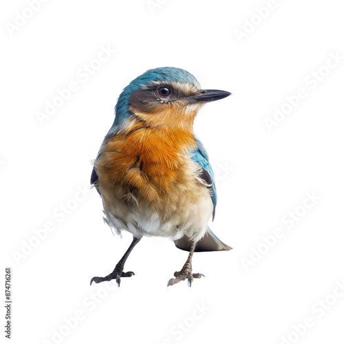 Lilac roller isolate on transparent png.
