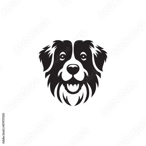 Dog silhouette vector design eps