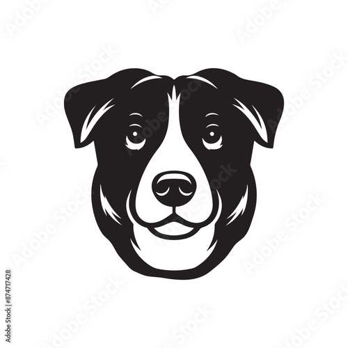 Dog silhouette vector design eps