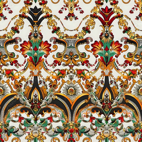 Wallpaper Mural Stunning Nature Inspired Seamless Pattern with Intricate Design Torontodigital.ca