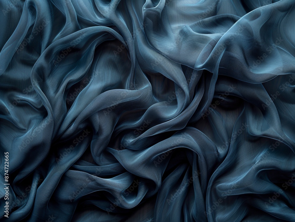 Close-Up Macro Photography of Silk Fabric with Elegant Folds and Smooth Fluidity, Showcasing Abstract Art and Detailed Texture Close-Up Macro Photography of Silk Fabric with Elegant Folds and Smooth Fluidity, Showcasing Abstract Art and Detailed Texture